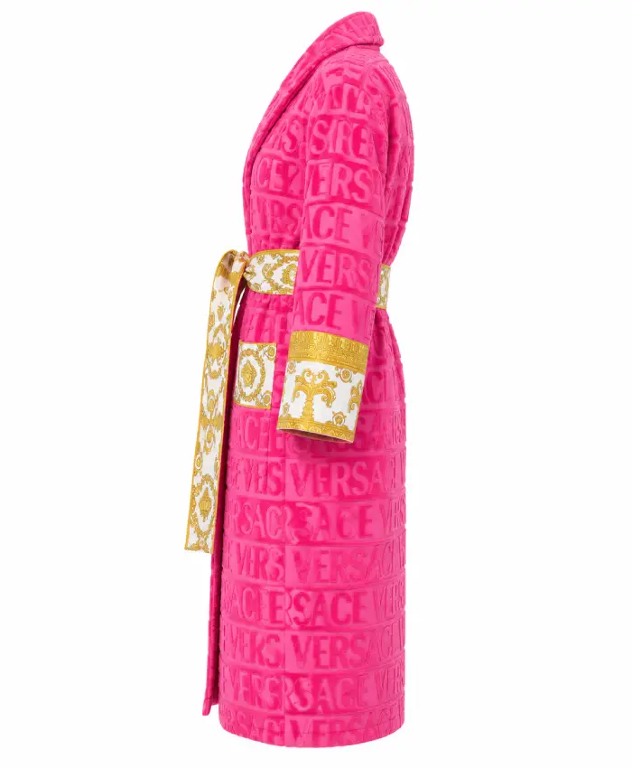 Buy Baroque Bathrobe Pink Versace Robe