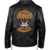 Fallout Atom Cats Black Biker Motorcycle Leather Jacket