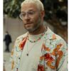 Seth Rogen Platonic 2023 Will Printed Floral Cotton Dress Shirt