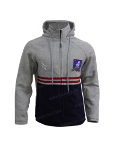 Jamie Tartt TV Series Ted lasso Phil Dunster Fleece Blue & Grey Jacket