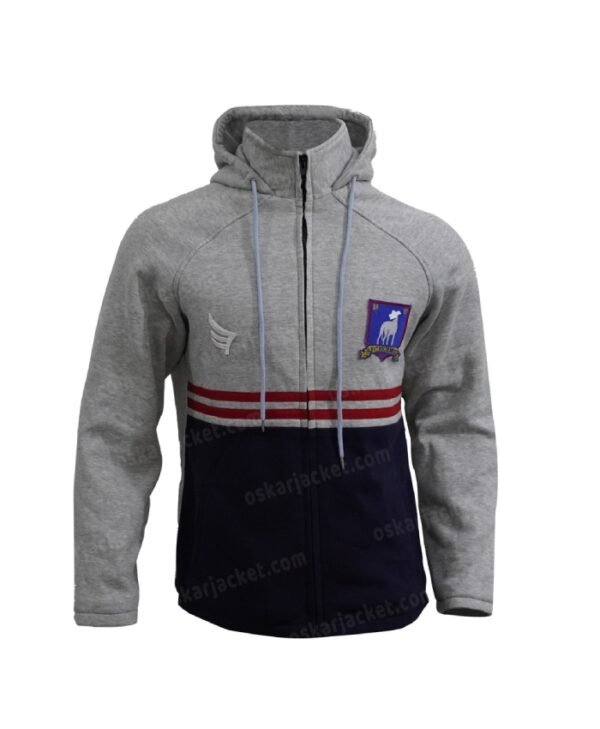 Jamie Tartt TV Series Ted lasso Phil Dunster Fleece Blue & Grey Jacket