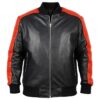 Shop Colt Seavers The Fall Guy 2024 Movie Black and Red Leather Jacket