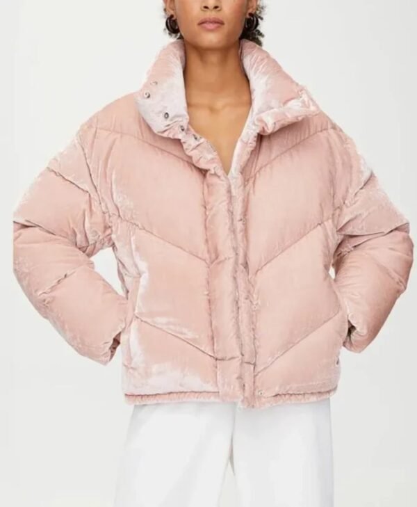 Shop Wynonna Earp Waverley Pink Puffer Jacket
