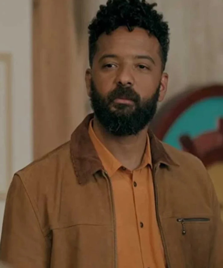 Shrill Lan Owens Suede Leather Brown Jacket