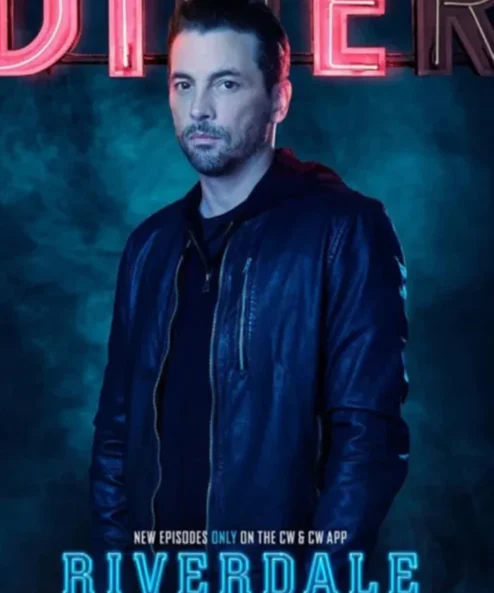 Skeet Ulrich Riverdale S02 Blue Leather Jacket