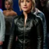 Smallville Allison Mack Leather Black Jacket