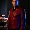 Smallville Superman Maroon Leather Jacket