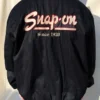 Snap On Black Bomber Jacket