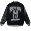Snoop Dogg Chair Logo Varsity Black Jacket back look