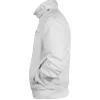 White Franklin Saint bomber jacket inspired by the iconic Snowfall TV series