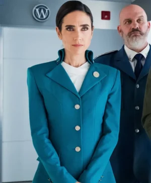 Snowpiercer Melanie Cavill Blue Wool Coat
