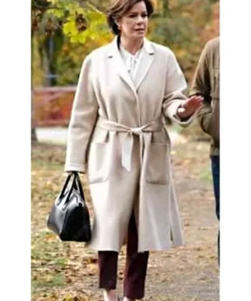 So Help Me Todd 2023 Margaret Wrap Beige Coat