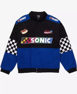 Sonic The Hedgehog Checkered Bomber Cotton Jacket