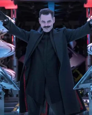 Sonic The Hedgehog Jim Carrey Trench Black Coat