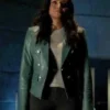 Sophie Moore Batwoman Blue Leather Jacket