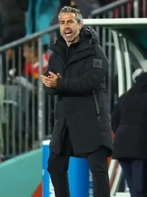 Spain World Cup Jorge Vilda Black Puffer Jacket