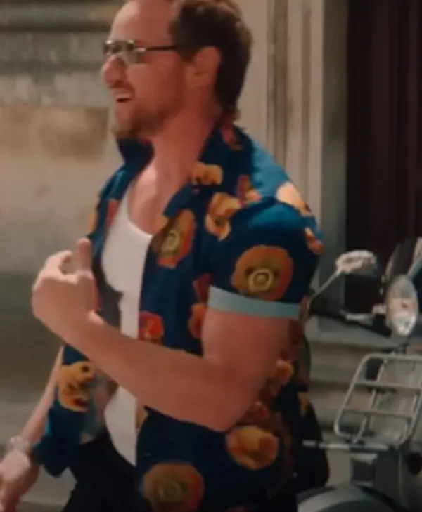 Speak No Evil 2024 James McAvoy Print Floral Shirt Side