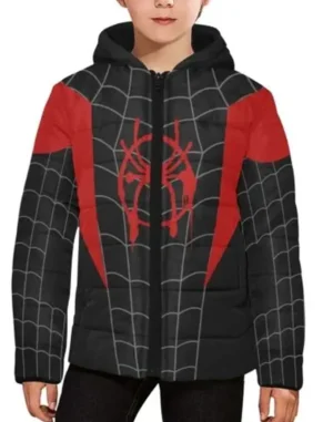Spider-Man Miles Morales Parachute Hooded Spider Jacket