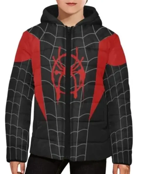 Spider-Man Miles Morales Parachute Hooded Spider Jacket