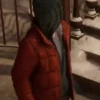 Spider-Man Miles Morales Red Quilted Parachute Jacket