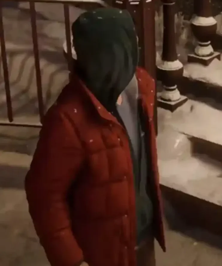 Spider-Man Miles Morales Red Quilted Parachute Jacket