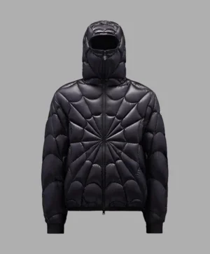 Spiderman Black Puffer Hooded Jacket