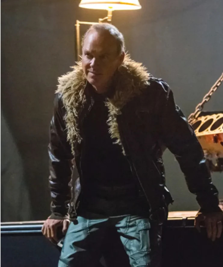 Spiderman Homecoming Michael Keaton Brown Leather Jacket