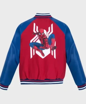 Spiderman-Navy-Red-Letterman-Jacket-On-Sale
