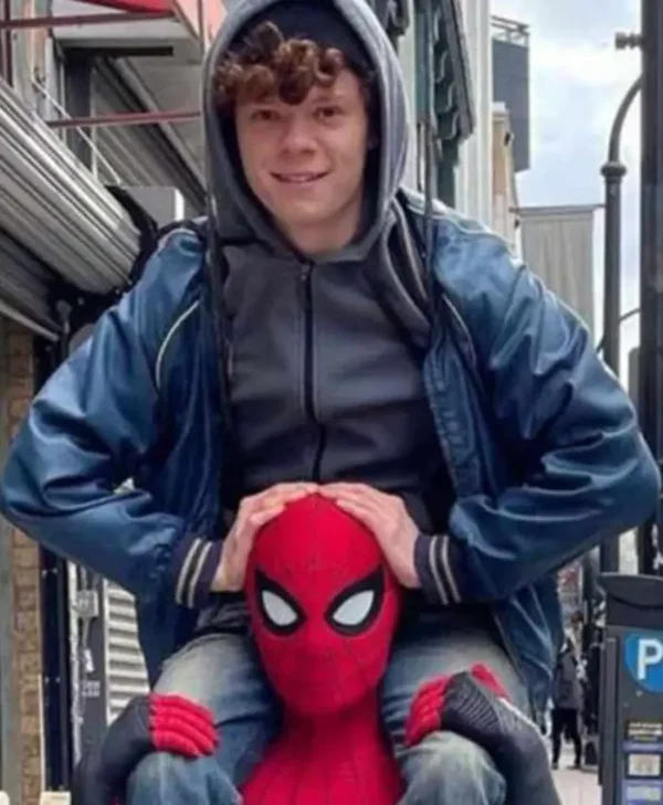 Spiderman No Way Home Drug Dealer Bomber Blue Jacket