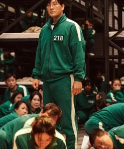 Squid Game Participants Green Fleece Tracksuit