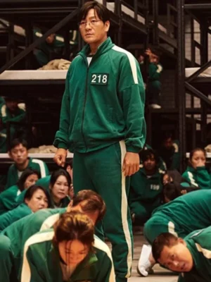 Squid Game Participants Green Fleece Tracksuit