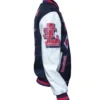St. Louis Cardinals Navy Mash Up Varsity Jacket Left Side