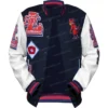 St. Louis Cardinals Navy Mash Up Varsity Jacket Open
