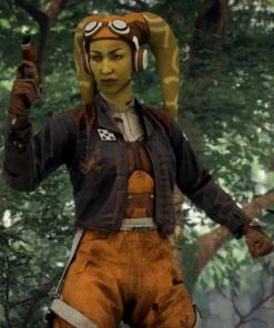 Star Wars Squadrons Hera Syndulla Black Leather Jacket