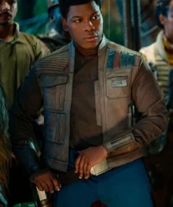 Star Wars The Rise of Skywalker Finn Distressed Leather Vest