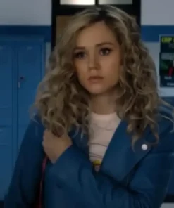 Stargirl Courtney Whitmore Blue Leather Biker Jacket