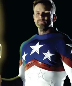 Stargirl Joel McHale Starman Costume Leather Jacket