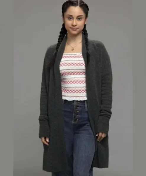 Stargirl Yolanda Montez Grey Mid Length Wool Blend Coat