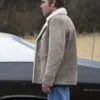 Stephen Dorff True Detective Suede Leather Grey Jacket