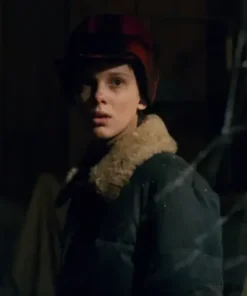 Stranger Things Eleven Fur Collar Cotton Puffer Jacket