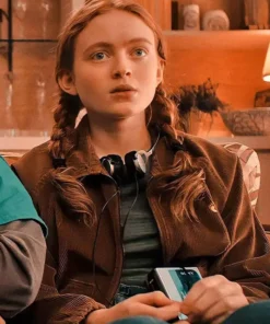 Stranger Things Max Mayfield Brown Cord Jacket