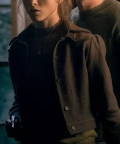 Stranger Things Nancy Wheeler Cropped Plaid Wool Jacket