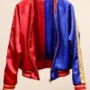 Suicide Squad Harley Quinn Satin Bomber Varsity Jacket Front look