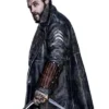 Suicide Squad Jai Courtney Black Leather Shearling Coat