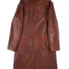 Suicide Squad Will Smith Brown Leather Trench Duster Coat For Sale