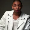 Superfly Kaalan KR Walker White Real Leather Jacket 