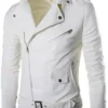 Superfly Kaalan KR Walker White Real Leather Jacket Only