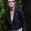 Supergirl S06 Nicole Maines Black Leather Jacket