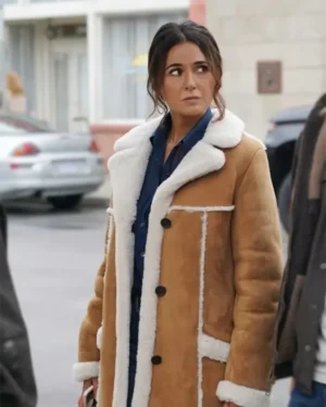 Superman And Lois Lana Lang Brown Shearling Fur Coat