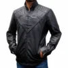 Superman Smallville Black Leather Jacket